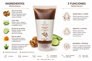 EXFOLIANTE DE NUEZ PARA ROSTRO