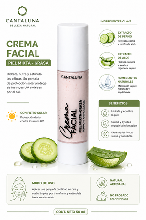 CREMA FACIAL DE DÍA PIEL MIXTA A GRASA