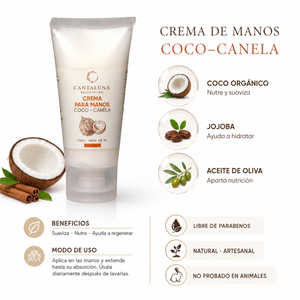 CREMA PARA MANOS COCO-CANELA
